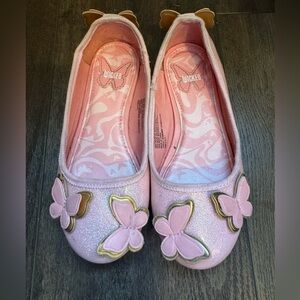 Wicked Glinda pink sparkly flats girls size 13
